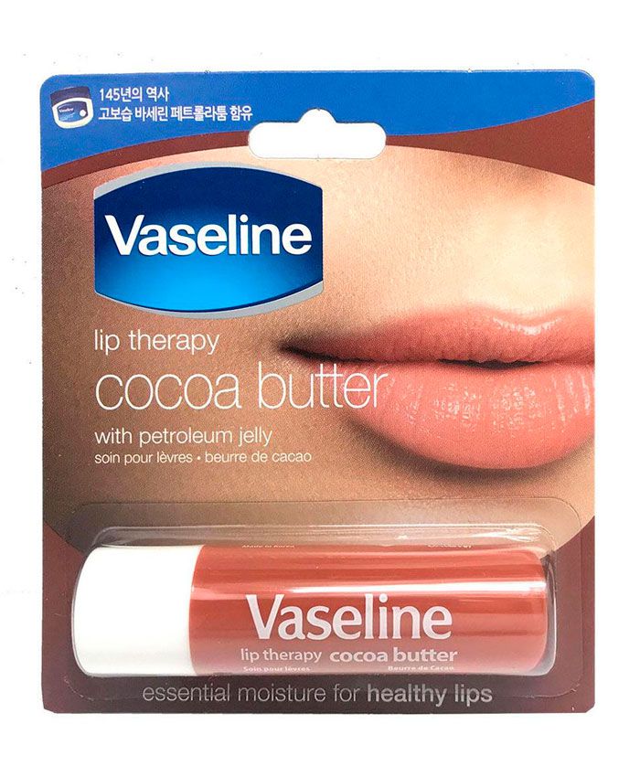 Vaseline Lip Therapy Cocoa Butter Balm Бальзам для Губ с Маслом Какао