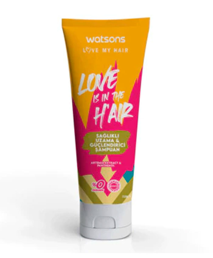 Watsons Love is in the H'Air Saçların Uzanması üçün Gücləndirici Şampun