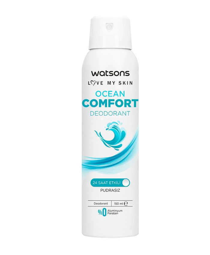 Watsons Ocean Comfort Deodorant Bədən üçün Sprey Dezodorant 150 ml