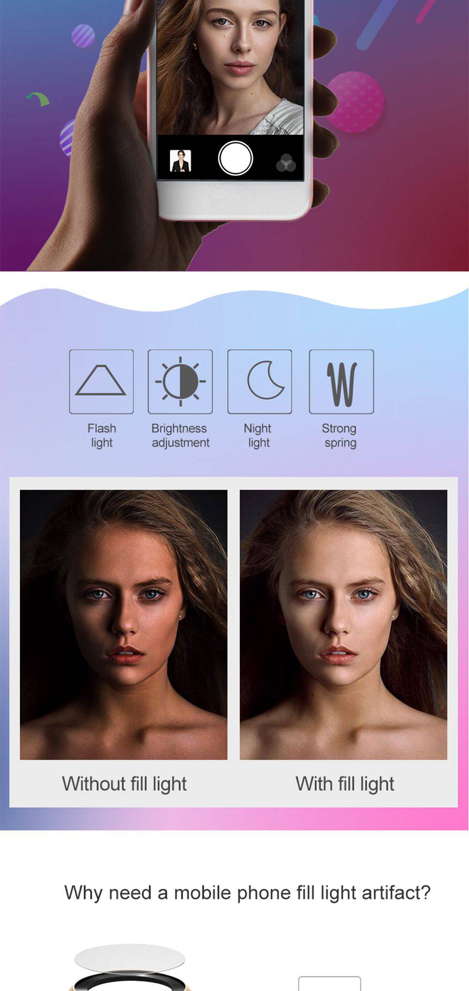 Селфи-Кольцо для Качественных Фотографий Селфи-Кольцо для Качественных Фотографий