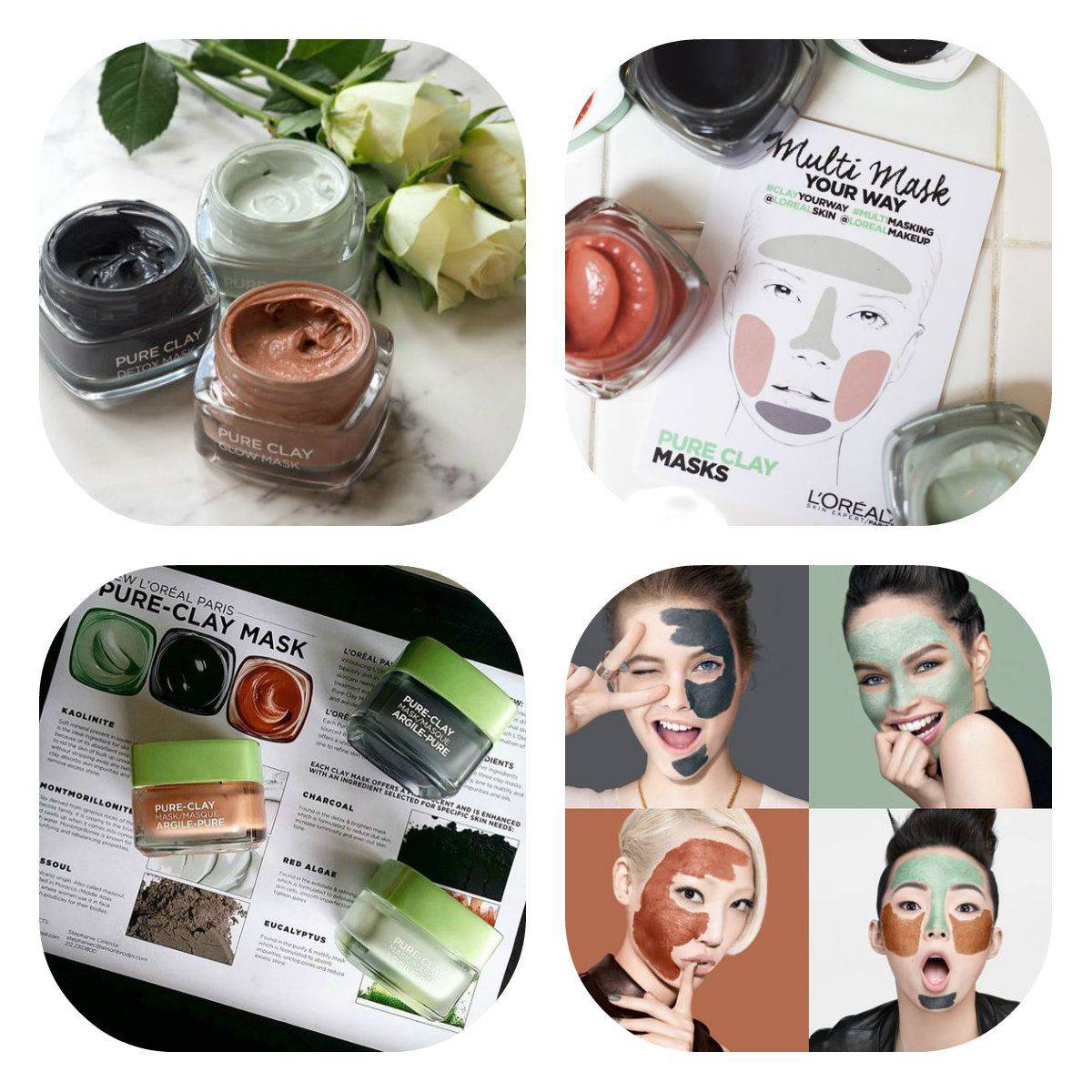 L'Oreal Pure-Clay Отшелушивающая и Возобновляющая Маска для Лица L'Oreal Pure-Clay Отшелушивающая и Возобновляющая Маска для Лица