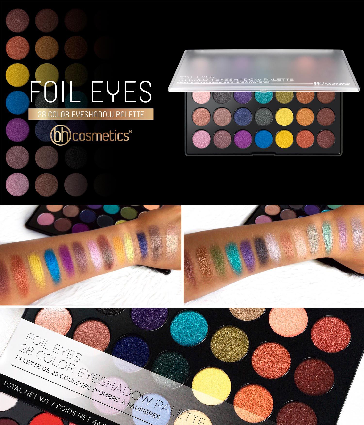 BH Cosmetics Foil Eyes Палетка Теней BH Cosmetics Foil Eyes Палетка Теней