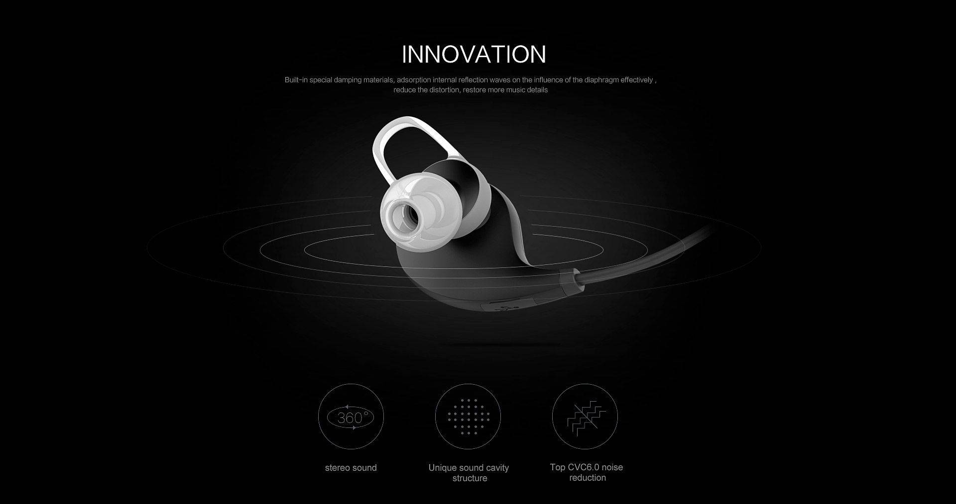 QCY QY8 Наушники с микрофоном Bluetooth 4.1 беспроводные QCY QY8 Наушники с микрофоном Bluetooth 4.1 беспроводные