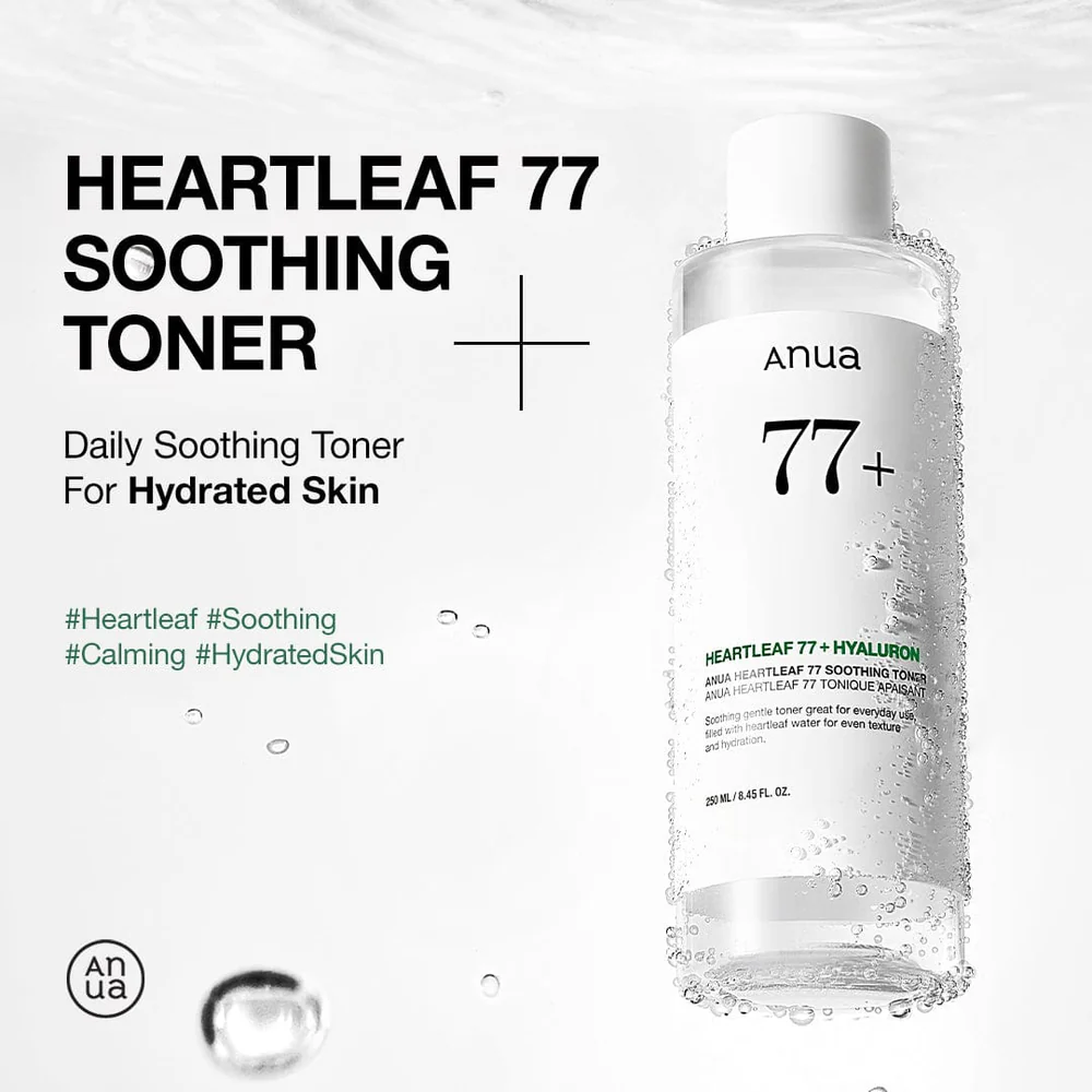 Anua Heartleaf 77% Soothing Toner Houttuynia və hialuronlu balanslaşdırıcı tonik 250 ml