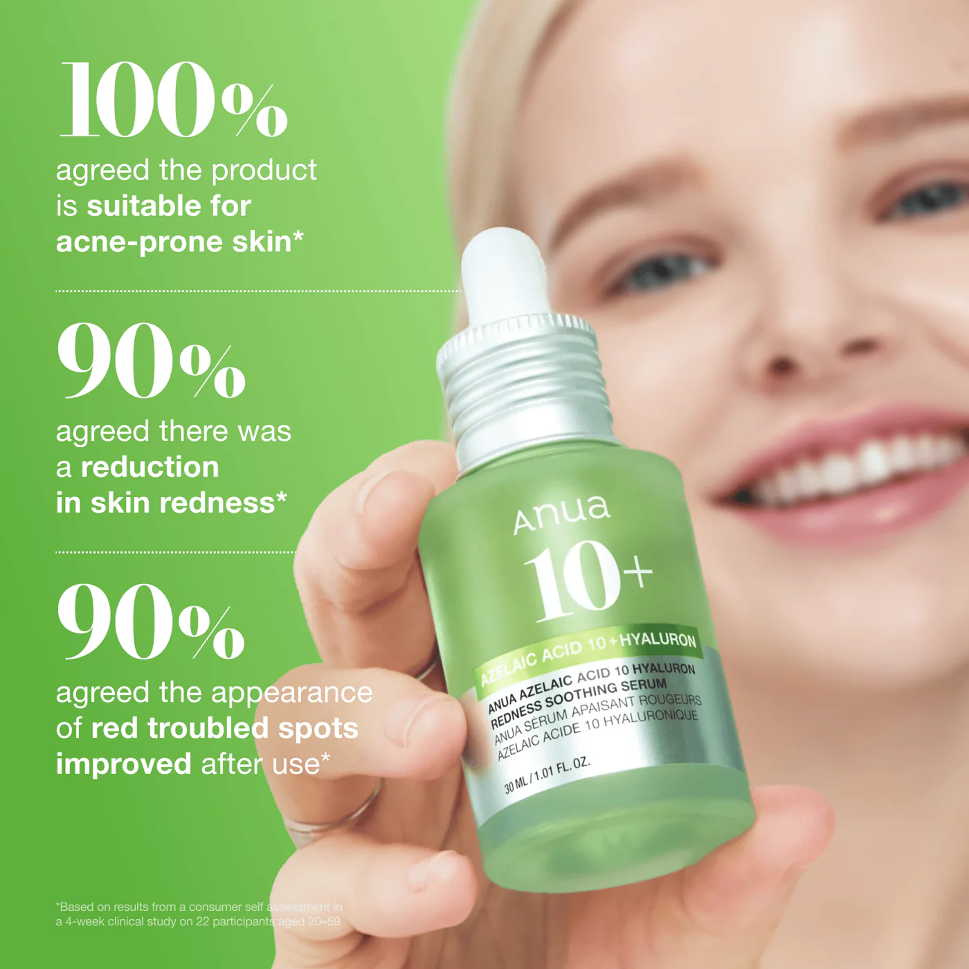 Anua Azelaic Acid 10 Hyaluron Redness Soothing Serum Сыворотка для лица 30 мл
