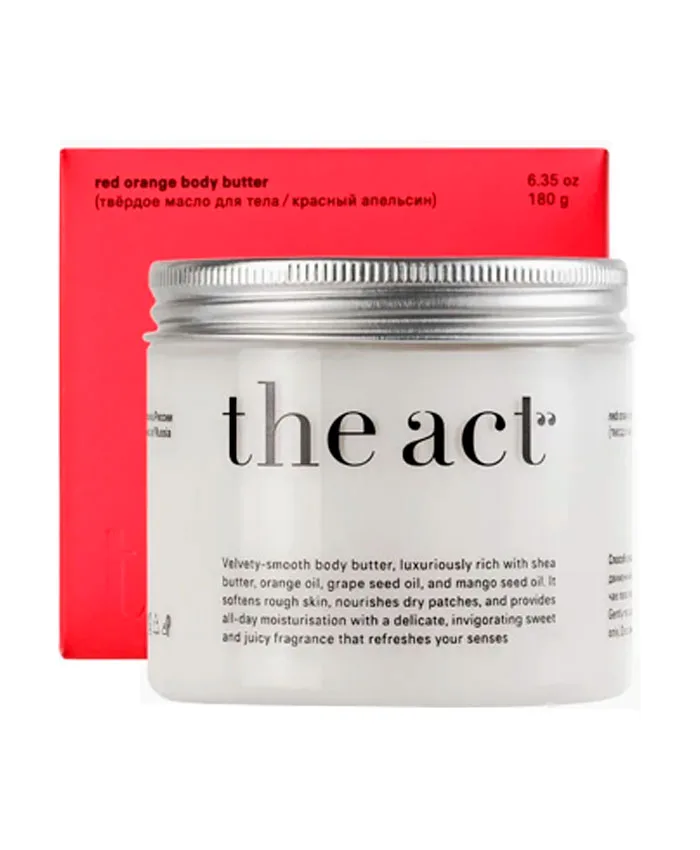 The Act Твердое Масло для Тела Красный Апельсин Крем для тела 180 г