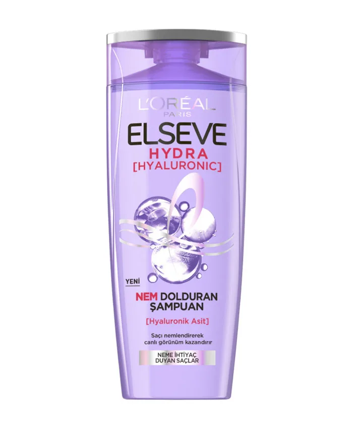 L'Oreal Elseve Hydra Hyaluronıc Shampoo Elseve Hydra Hyaluronıc для Волос с Гиалуроновой Кислотой Шампунь 390 мл