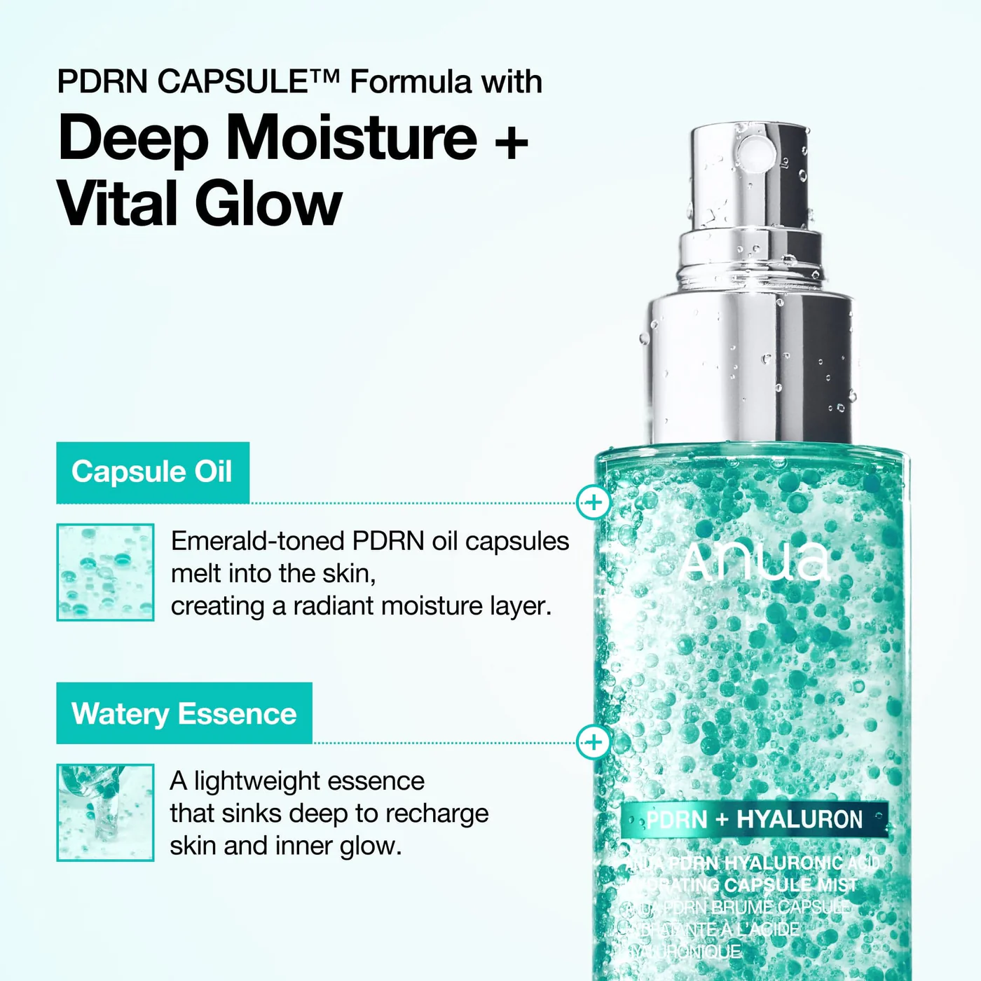 Anua Pdrn Collagen Glow Facial Serum Spray Спрей-сыворотка 100 мл