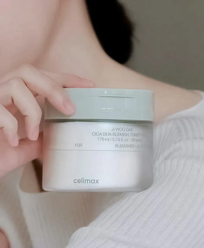 Celimax Ji Woo Gae Cica BHA Blemish Toner Pad Pedlər 60 ədəd