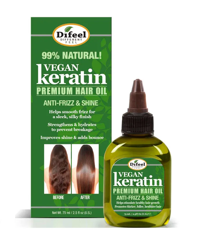 Difeel Vegan Keratin Hair Oil Масло для волос 75 мл