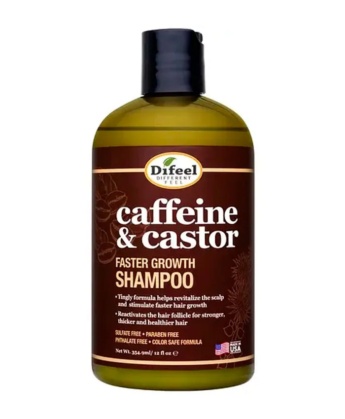 Difeel Caffeine and Castor Growth Shampoo Şampun 355 ml