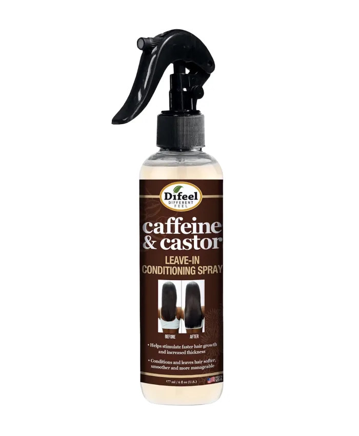 Difeel Caffeine and Castor Leave-in Spray Кондиционер 177 мл