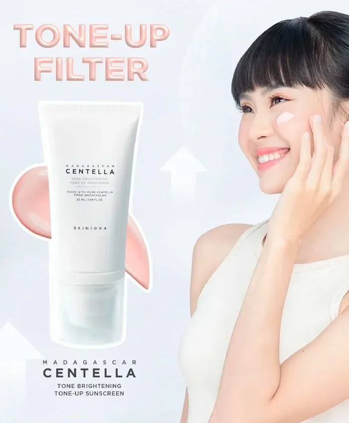 Skin1004 Madagascar Centella Tone Brightening Tone-Up Sunscreen Madagascar Centella Tone Brightening Tone-Up Sunscreen SPF50+ PA++++ Солнцезащитный крем 50 мл