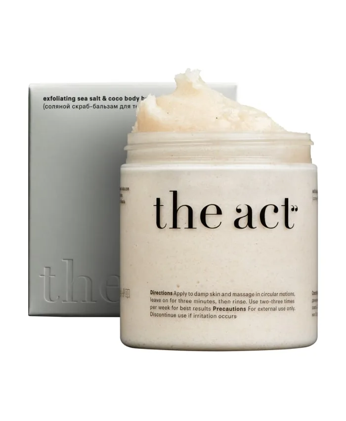 The Act Body Balm Scrub Соляной Скраб для Тела Кокос Skrab / pilinq 300 q
