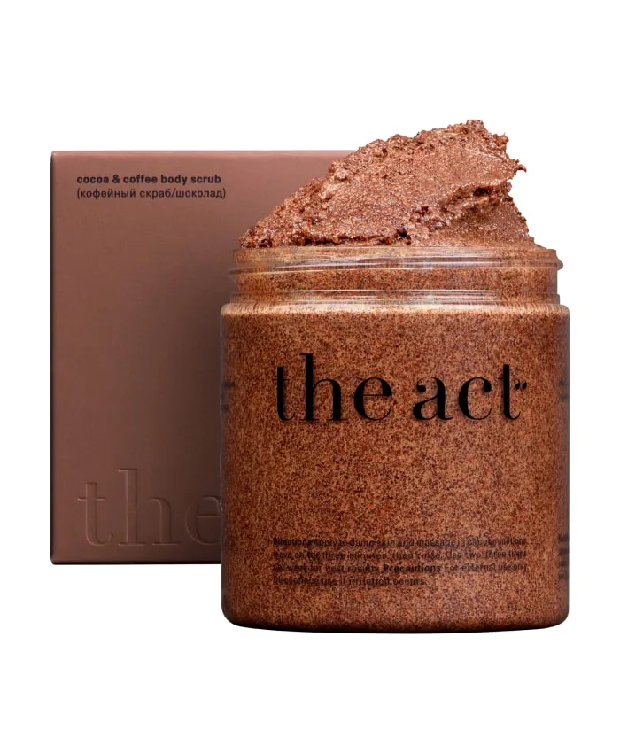 The Act Кофейный Скраб для Тела в Банке Шоколад Scrub / peeling 300 g