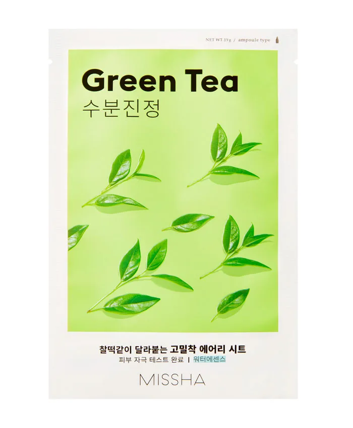 Missha Airy Fit Sheet Mask Green Tea Üz maskası